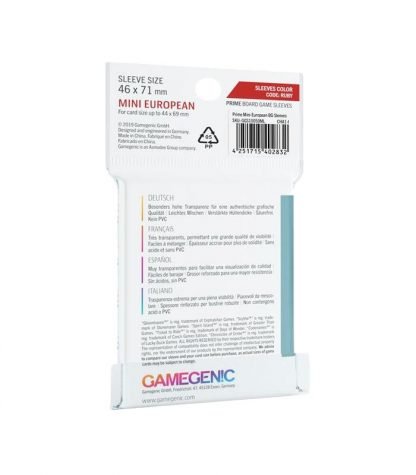 Fundas Gamegenic Prime Mini European 46 x 71 mm (50 unds) - Imagen 2